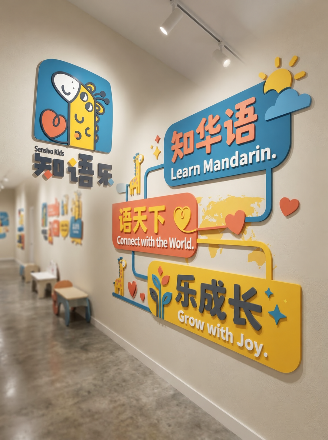 Sensivo Kids brand wall